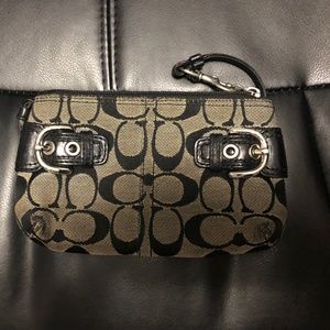 Black Coach Wristlet